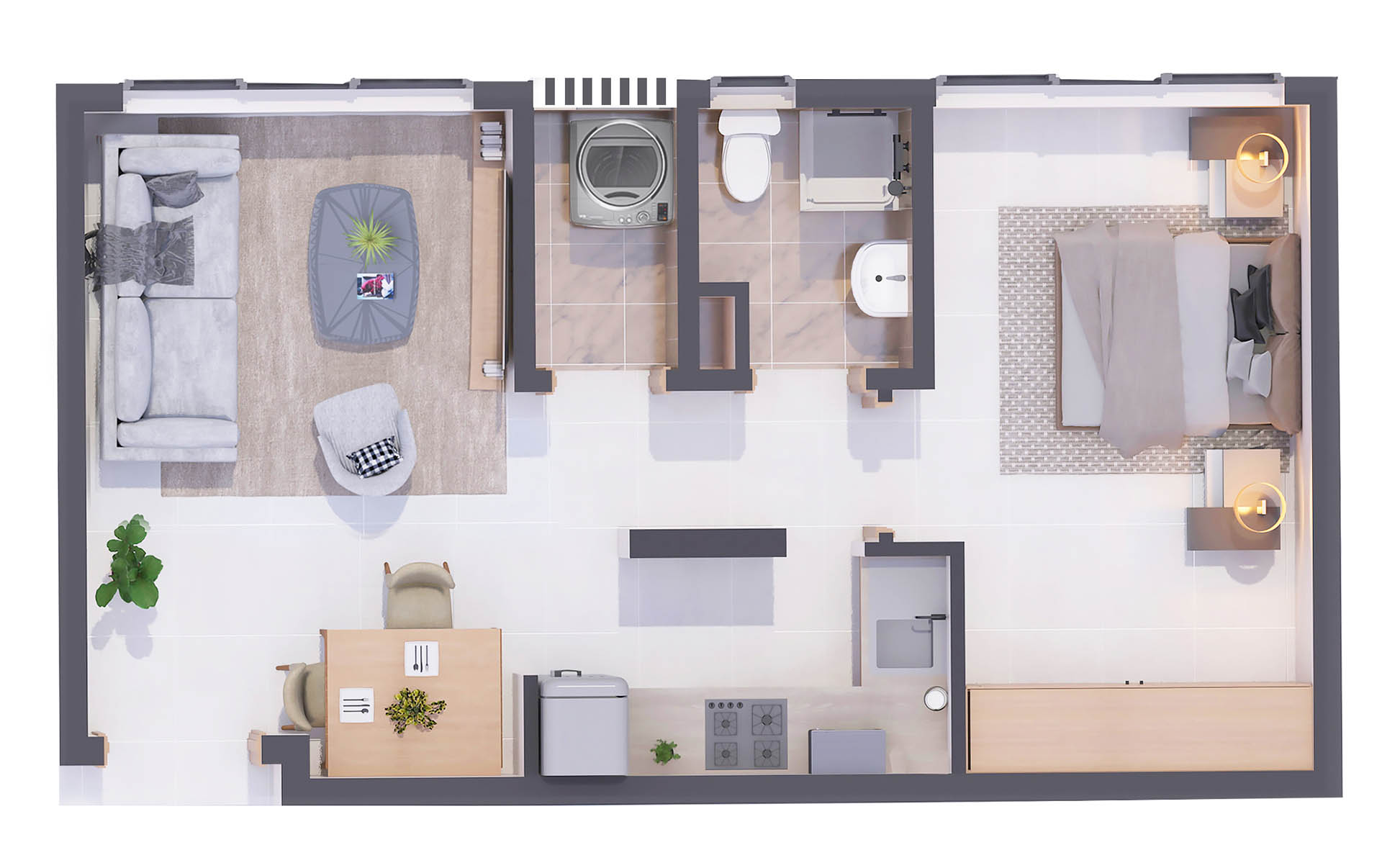 Mzizi Court 1 Bedroom